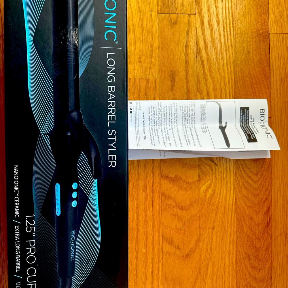 Bioionic long barrel 1.25 curling iron